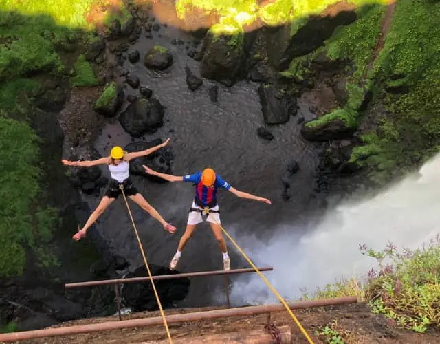 abseiling the sipi falls